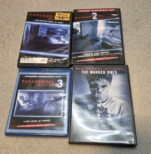 Lot Paranormal Activity 1,2,3 The Marked Ones DVD\Blu ray collection bundle - Picture 1 of 2