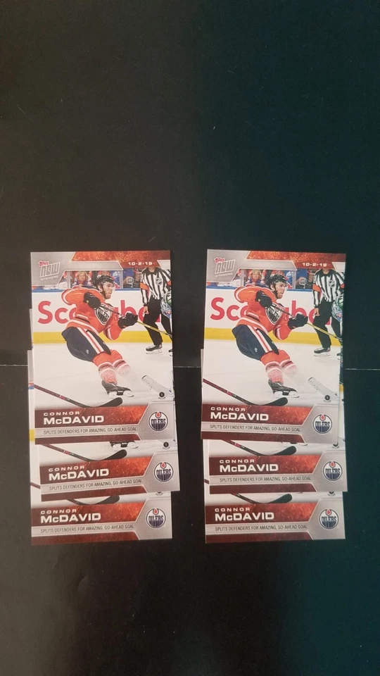 2019-20 Topps Now Nhl Sticker Connor Mcdavid Lot - Image 1 of 4