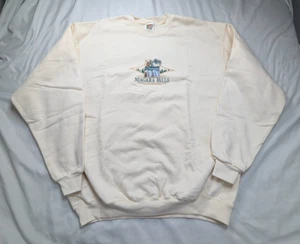 Vintage 90s Niagara Falls Ivory Sweater Crewneck Pullover Embroidered Adult XL - Picture 1 of 9
