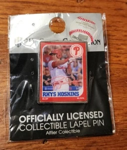 Philadelphia Phillies Infielder Outfielder Rhys Hoskins #17 Rare CBP pin MLB - Picture 1 of 3