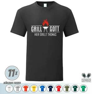 🔥Fun Shirt Kochen / Grillen * Grillgott + deinem Namen oder Text * Geschenk  - Bild 1 von 27