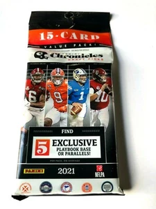 Panini Chronicles 2021 NFL Draft Picks paquete de 15 cartas sellado de fábrica - Imagen 1 de 4
