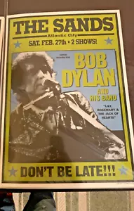 1999 Bob Dylan Poster by Geoff Gans - Atlantic City Sands 2/27 Lithograph - MINT - Picture 1 of 1