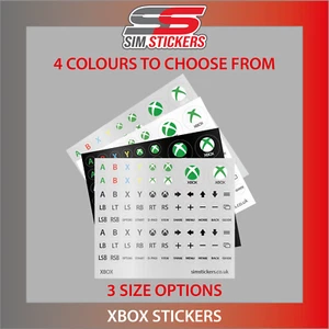 Round Xbox Stickers for Simulator Wheel/Button Box/Controller - 7.5mm, 9mm, 10mm - Picture 1 of 9