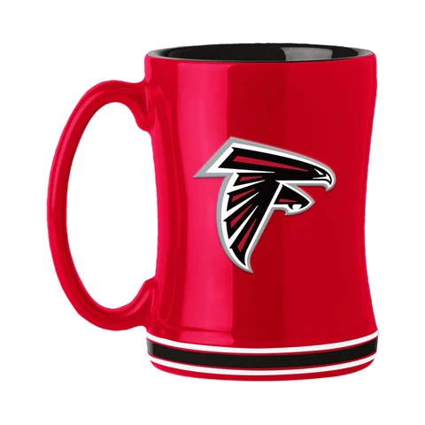 Atlanta Falcons 14oz Sculpted Relief Coffee Mug NFL Cover