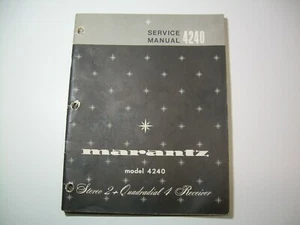 Marantz Scheckheft mit Schaltplan Original & Reparaturinfo Marantz 4240 - Bild 1 von 1