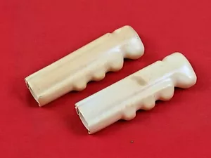 Schwinn Unbranded Antique White Grips Vintage Phantom Panther Jaguar 1950s - Picture 1 of 4