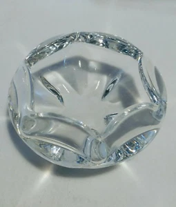Orrefors Sweden - 5 inch Six Sided Clear Glass Bowl Ashtray * free shipping - Picture 1 of 6