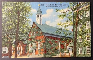 Winston-Salem, North Carolina Post Card - The Home Moravian Church - Unused - NC - Picture 1 of 2