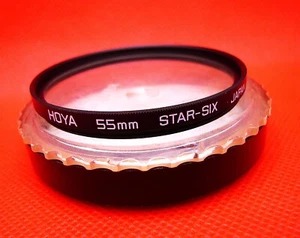 55mm Estrella 6, filtro anillo metal de HOYA, Japón. ¡Perfecto! - Imagen 1 de 2