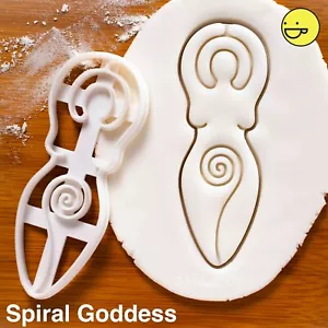 Spiral Goddess cookie cutter | neopagan woman deity wicca Wiccan pagan feminity - Picture 1 of 6