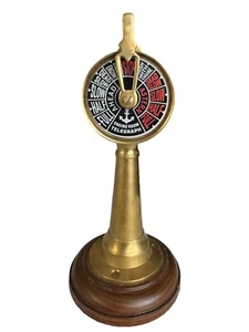 Maritime Nautical Solid Brass Ship Engine Room Telegraph 6" H Collectible Gift - Picture 1 of 5