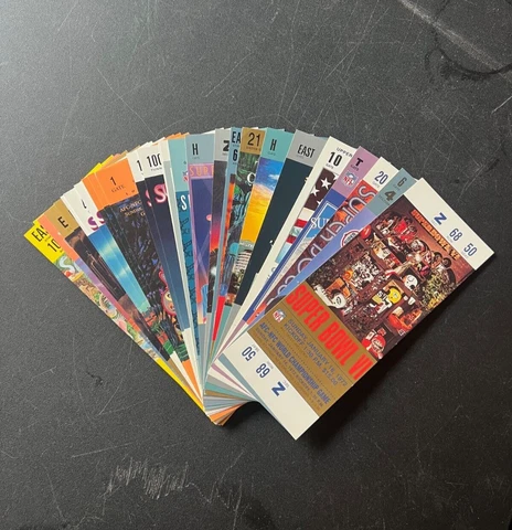 NFL- Super Bowl Replica Tickets 1967- 1994 Commemorative You Pick! Cover