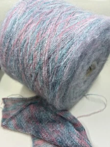 Kid Mohair Cone Yarn 30/10/30/30% Kid Mohair/WV/PA/PC, per 100g (3.52oz) - Picture 1 of 5