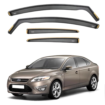 Deflectores de viento para FORD MONDEO MK4 MK IV 2007-2014 4/5 puertas sedán 4 piezas teñido Foto 1 de 4