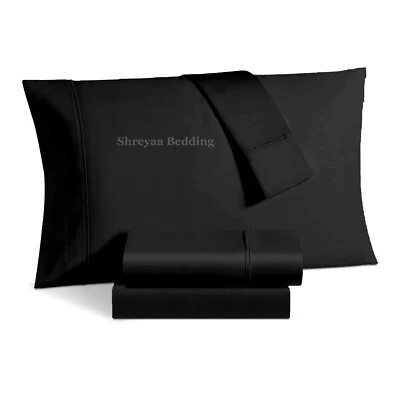 Awesome 2 PCs Pillowcase Set Egyptian Cotton 1000TC Solid Colors (20 In x 40 In) - Image 1 of 4