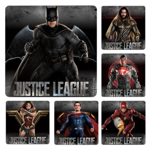 25 Justice League Stickers Party Favors DC Comics Batman Superman Super Hero - Picture 1 of 1