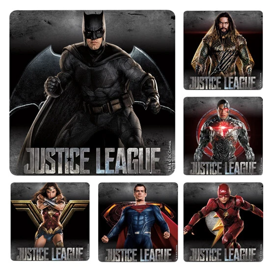 20 Justice League Stickers Party Favors DC Comics Batman Superman Super Hero - Image 1 of 1
