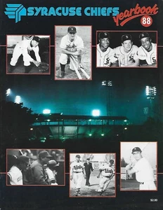 SYRACUSE CHIEFS 1988 YEARBOOK TORONTO BLUE JAYS AAA MINOR LEAGUE MacARTHUR - Picture 1 of 1