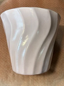 Vintage Bauer Pottery Los Angeles California Rose Pink Swirl Planter - Picture 1 of 8