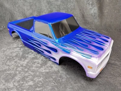CUSTOM PAINTED RC TRUCK BODY KRATON 6S TRAXXAS REVO T/E MAXX CHEVY C10 LOSI LMT - Image 1 of 4