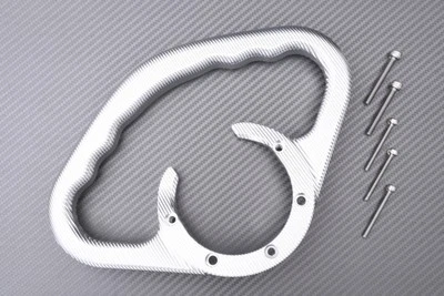 Asidero Depósito Pasajero de Aluminio Plata KTM RC 200 / RC250 2014-2020 Foto 1 de 4