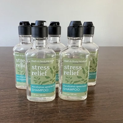 Bath & Body Works Stress Relief Shampoo Eucalyptus Spearmint 1oz Lot of 6 - Image 1 of 2