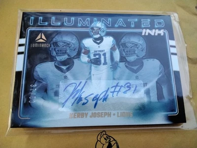 2025 PANINI - Kerby Joseph 37/50 LUMINANCE ILLUMINATED INK No. 11 KJO - Image 1 of 4