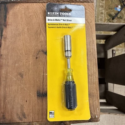 Klein Tools 632 Drive-A-Matic Adjusting Cushion Grip Nut Driver MADE IN THE USA - Image 1 of 4