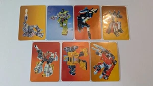 1985 Hasbro Transformers Action Card Variant Set Shockwave Ravage Bumblebee NM - Picture 1 of 4