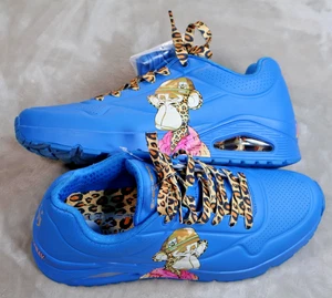 Zapatos Skechers Dr Bombay para Hombres Talla 9 Azul Snoop Dogg Colaboración Cordones de Leopardo - Imagen 1 de 12