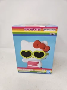 Hello Kitty Sofvimates Summer Figure Bandai Namco Banpresto Japan Heart Glasses - Picture 1 of 4