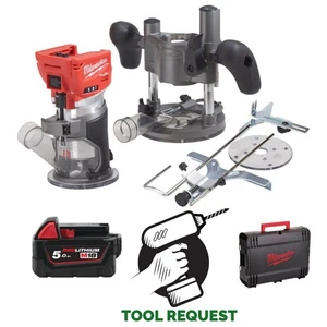 Milwaukee M18FTR-0X 18V Fuel Cordless Trim Router with Accessories Naked & 5.0ah - Picture 1 of 11