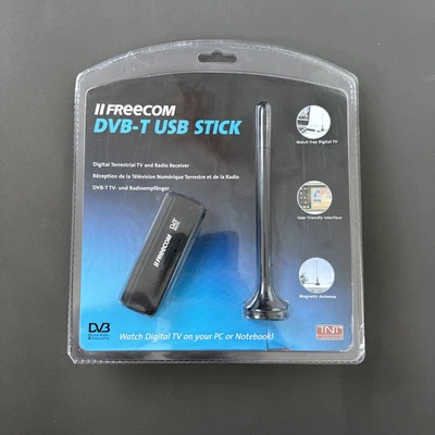 ✨Freecom Digital Freeview DVB-T USB Stick+ Remote TV/Radio On PC Laptop Notebook - image 1 of 2