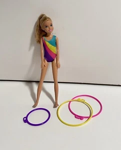 Barbie 2018 Mattel Team Stacie Gymnastics Gymnast Doll Incomplete Green Eyes - Picture 1 of 5