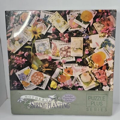 Vintage Springbok Mothers Spring Planting Jigsaw Puzzle Plus 500 Pc Hallmark ‘92 - Image 1 of 4