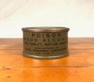 WWII WW2 Canned Heat Fuel Tablet Ration Heating World War 2 NOS - Picture 1 of 4