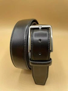 Cinturones de cuero para hombre informales cinturones de vestir negros, 1,5 pulgadas de ancho - Imagen 1 de 2