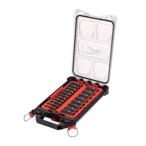 Milwaukee SHOCKWAVE PACKOUT 3/8" Juego de enchufes de impacto x19 piezas - Imagen 1 de 1