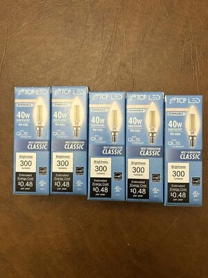 TCP LED 40w Bulbs Soft White Dimmable NEW set of 5 - Image 1 of 4