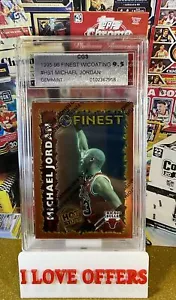 1995-96 FINEST MICHAEL JORDAN HOT STUFF W COATING HS1 CGS 9.5 C STORE RARE READ - Picture 1 of 6