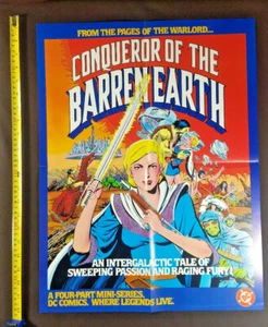 Conqueror of the Barren Earth DC 1980's Comics Promo Poster - Picture 1 of 4
