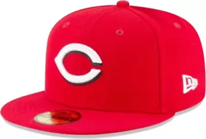 New Era Cincinnati Reds AC Rendimiento Scarlet Cap 59Fifty Fitted MLB Authentics - Imagen 1 de 2