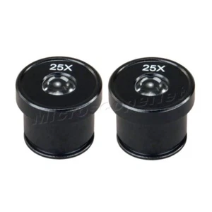 Par de 25X Oculares para Microscopios Estudiantiles 19,8mm Nuevo - Imagen 1 de 3