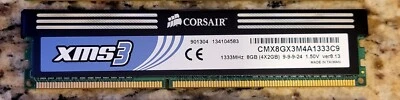 Corsair XMS3 CMX8GX3M4A1333C9 1x2GB PC3 -10600 DDR3 -1333MHz DIMM PC Desktop RAM - Image 1 of 2