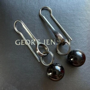 Georg Jensen Silver Onyx Pierce - Picture 1 of 2