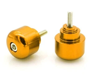 GOLD BAR ENDS TO FIT HONDA CBR600 900 1000 VTR BAR END WEIGHTS PAIR MOTORCYCLE - Picture 1 of 3