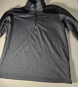 Under Armour Pullover Men XL Black 1/4 Zip Gym Workout Toyota Sleeve 2 Tone - Picture 1 of 10