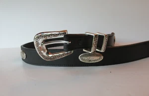 Cinturón Nocona Belt Co de cuero genuino negro 46 para hombre Western N2476601 conchos ovalados - Imagen 1 de 13