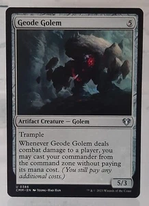 Magic - Geode Golem/Geoden-Golem - Uc/Artefakt - Commander Masters - EN/NM - Bild 1 von 2